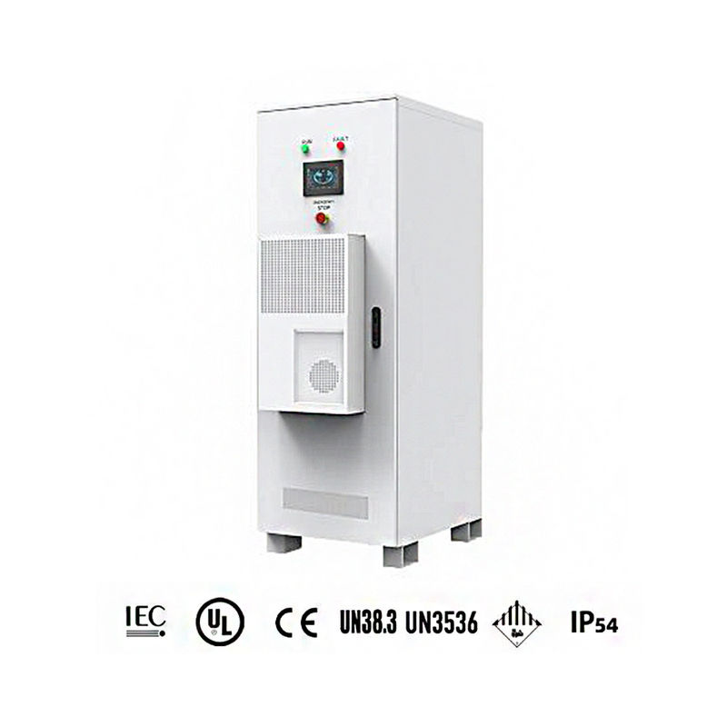 IP54 Semua Dalam Satu Lemari Penyimpanan Baterai Lithium Luar 100ah 30kw Terintegrasi