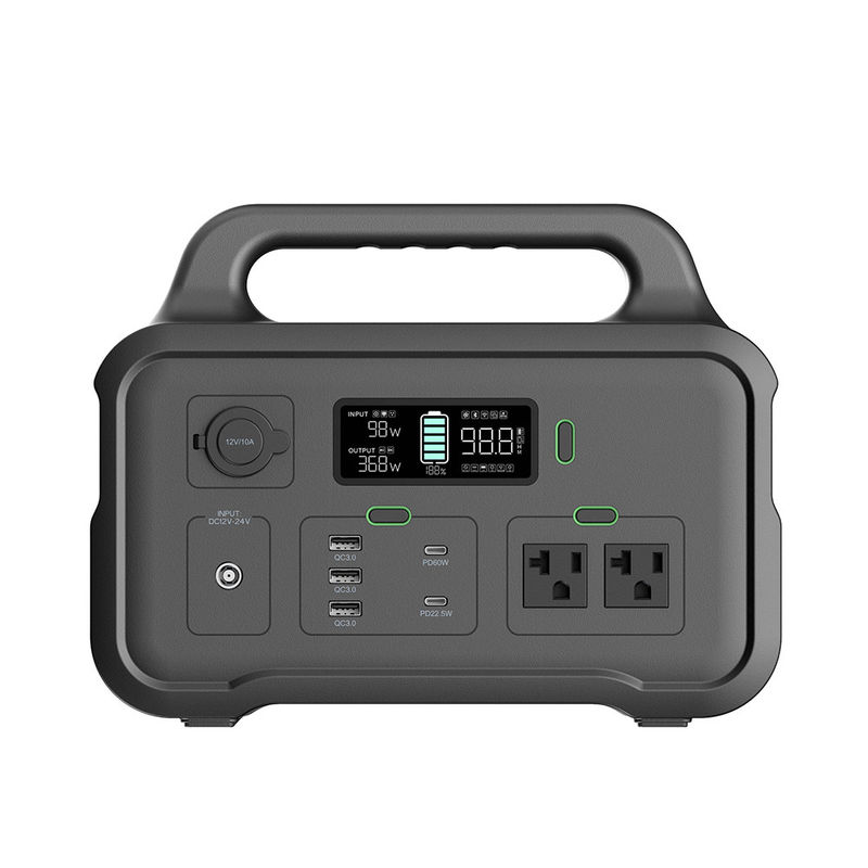 Pembangkit Listrik Portabel Isi Ulang 600W Mppt Sumber Daya Portabel Dengan Outlet Ac