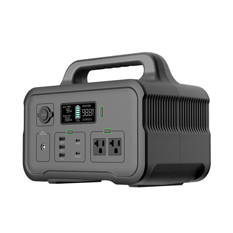 Pembangkit Listrik Portabel Isi Ulang 600W Mppt Sumber Daya Portabel Dengan Outlet Ac