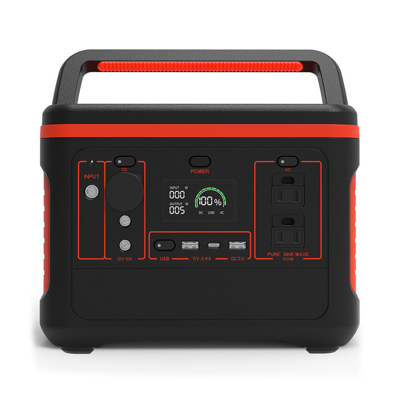 22.2V Pembangkit Listrik Portabel Isi Ulang 568Wh Lifepo4 Solar Station Untuk Berkemah