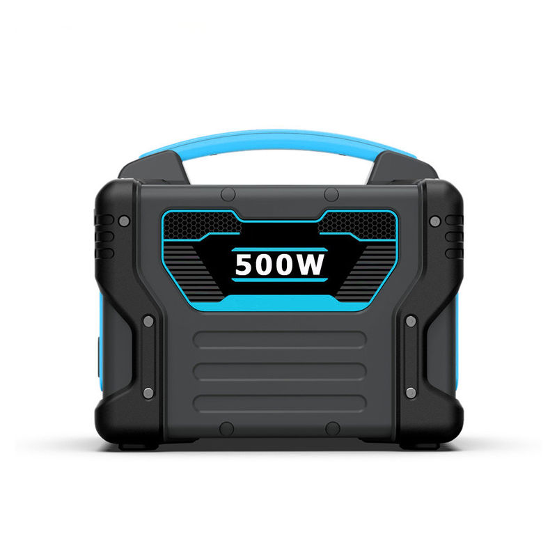 500w Pembangkit Listrik Portabel Isi Ulang Ringan Gelombang Sinus Murni 110v MPPT Untuk Berkemah
