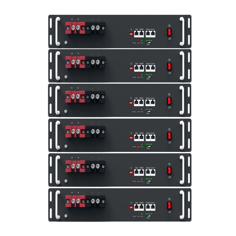 21Kwh Rack Mount Solar Battery Back Up 51.2V 420Ah Lithium Ion LiFePO4 Baterai Rak Server Rumah
