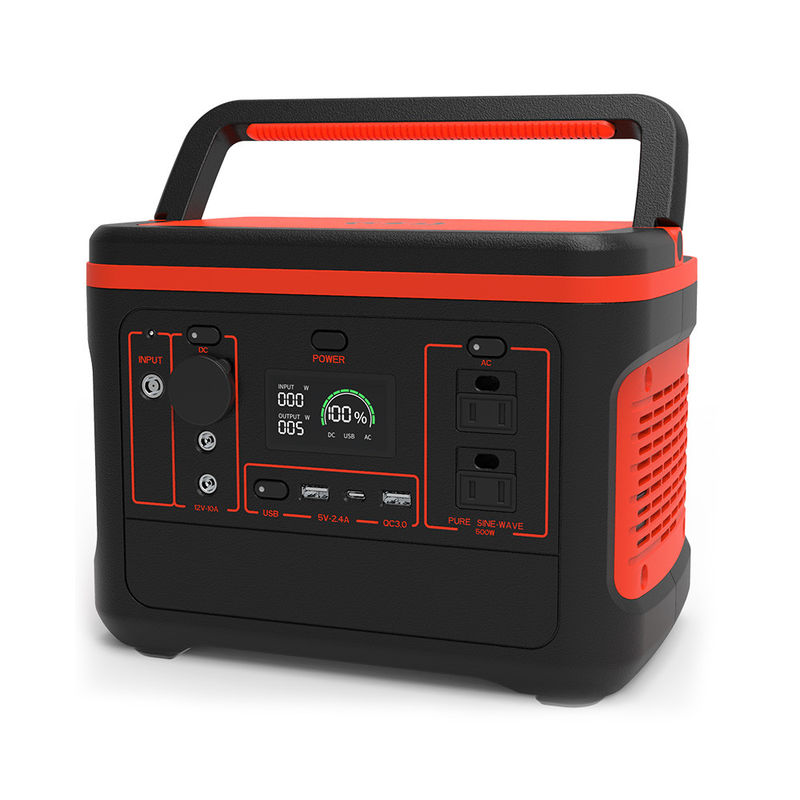 22.2V Pembangkit Listrik Portabel Isi Ulang 568Wh Lifepo4 Solar Station Untuk Berkemah