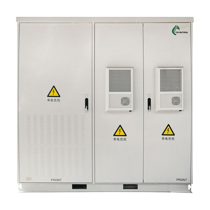 Kabinet Penyimpanan Energi 50W 100kW Lithium Ion Phosphate 100ah Penyimpanan Baterai Luar Ruang