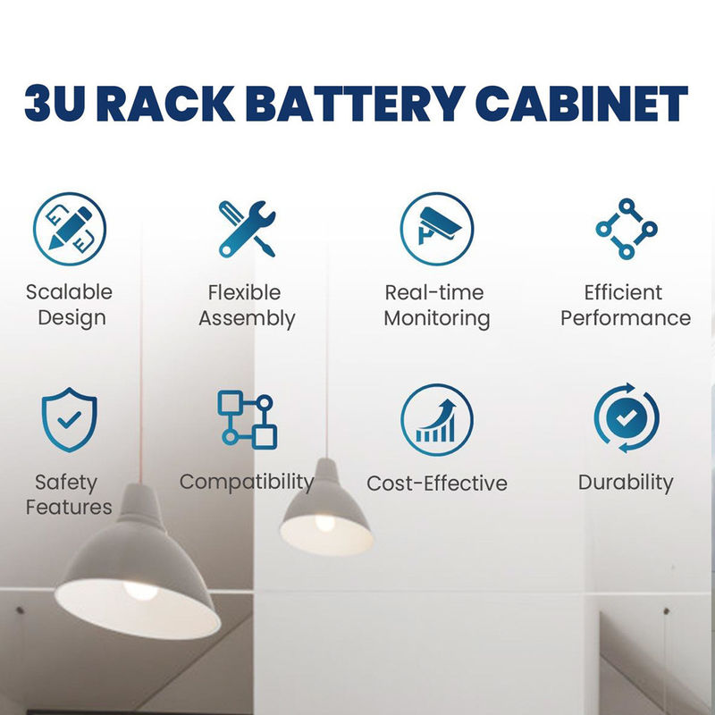 20480Wh 51.2V Lifepo4 Server Rack Battery 400ah Baterai Lithium Ion Untuk Penyimpanan Energi Surya