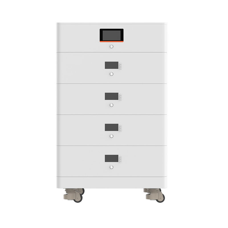 6000 Cycle Stackable Battery Pack 14336Wh 51.2V 70Ah Penyimpanan Baterai Energi Surya