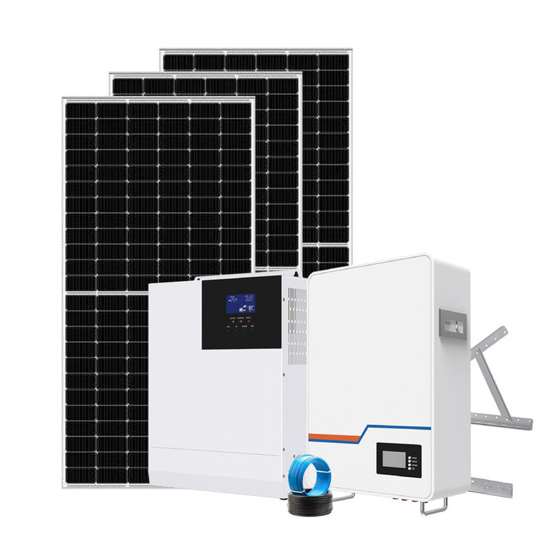 Semua Dalam Satu Sistem Energi Surya Perumahan 51.2V 5.1KWh Low Volt Wall Mounted
