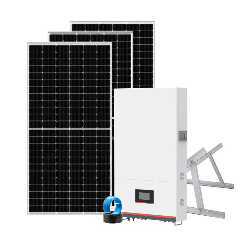 Tegangan Rendah 51.2V 8.2KWh Residential Off Grid Tata Surya Sistem PV Perumahan Aluminium