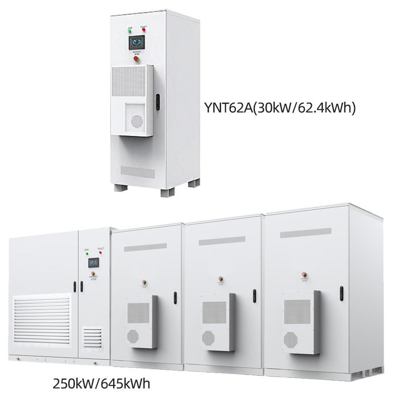 95% Kabinet penyimpanan energi pra-instal 62kWh Dan 645kWh Kabinet penyimpanan baterai On-Grid Off-Grid