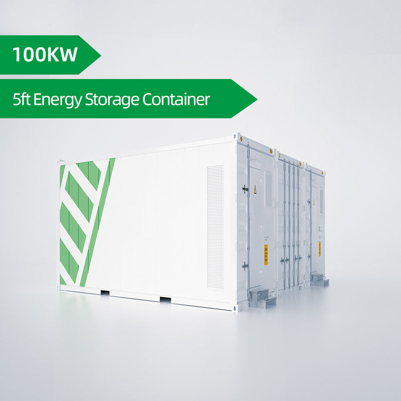 5ft Lithium Ion Outdoor Cabinet Tipe Energy Storage Container Untuk Industri Dan Komersial
