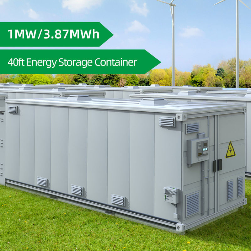 40ft ESS 1MW 3.87MWh Container Energy Storage System Peak Shaving Tenaga Surya Energi Penyimpanan
