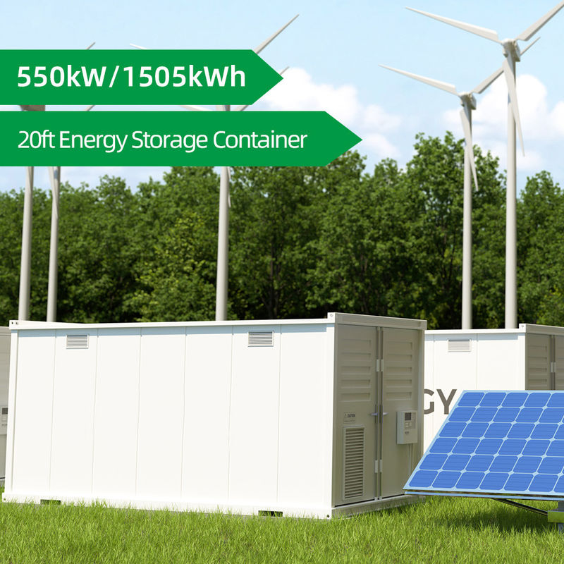 Ess Sistem penyimpanan energi Baterai kontainer 1500kWh 20ft Kontainer Sistem penyimpanan energi