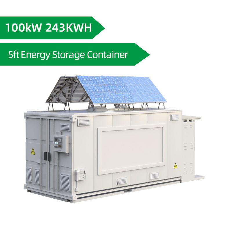 YouNatural 5ft Energy Storage Container 100KW Lithium Ion Battery Sistem penyimpanan energi