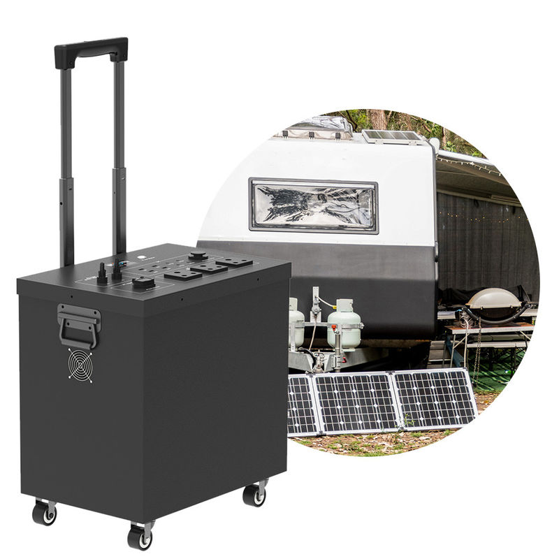 2500w Outdoor Portable Power Station Lifepo4 Baterai Cadangan Solar Generator Inverter Gelombang Sinus Murni