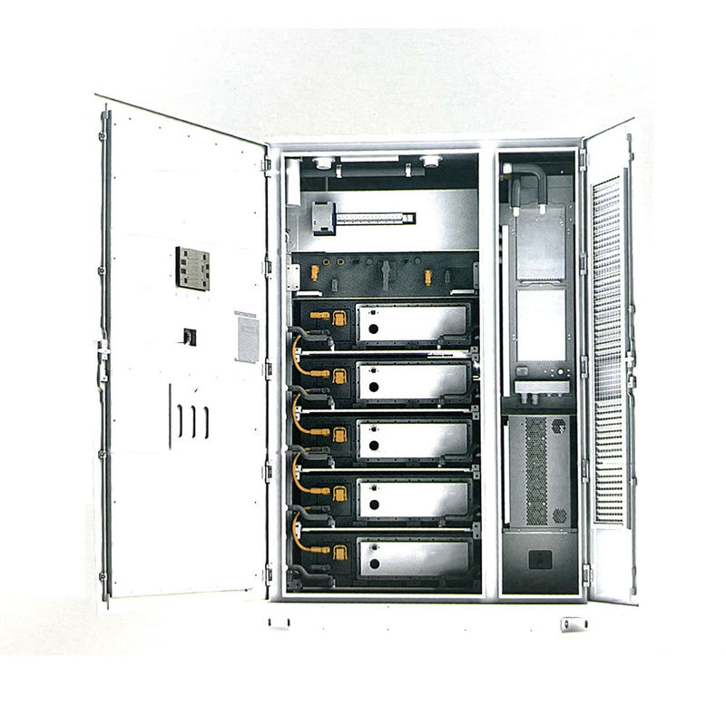 Kabinet penyimpanan energi jaringan hibrida 100kW 215kWh pendingin cair cerdas all-in-one BESS Kabinet penyimpanan energi baru