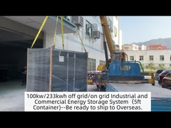 100kw/233kwh off grid/on grid Sistem penyimpanan energi industri dan komersial ((Kontainer 5ft)
